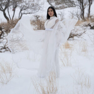 Elegant bespoke winter wedding dress for 2026-2027 brides