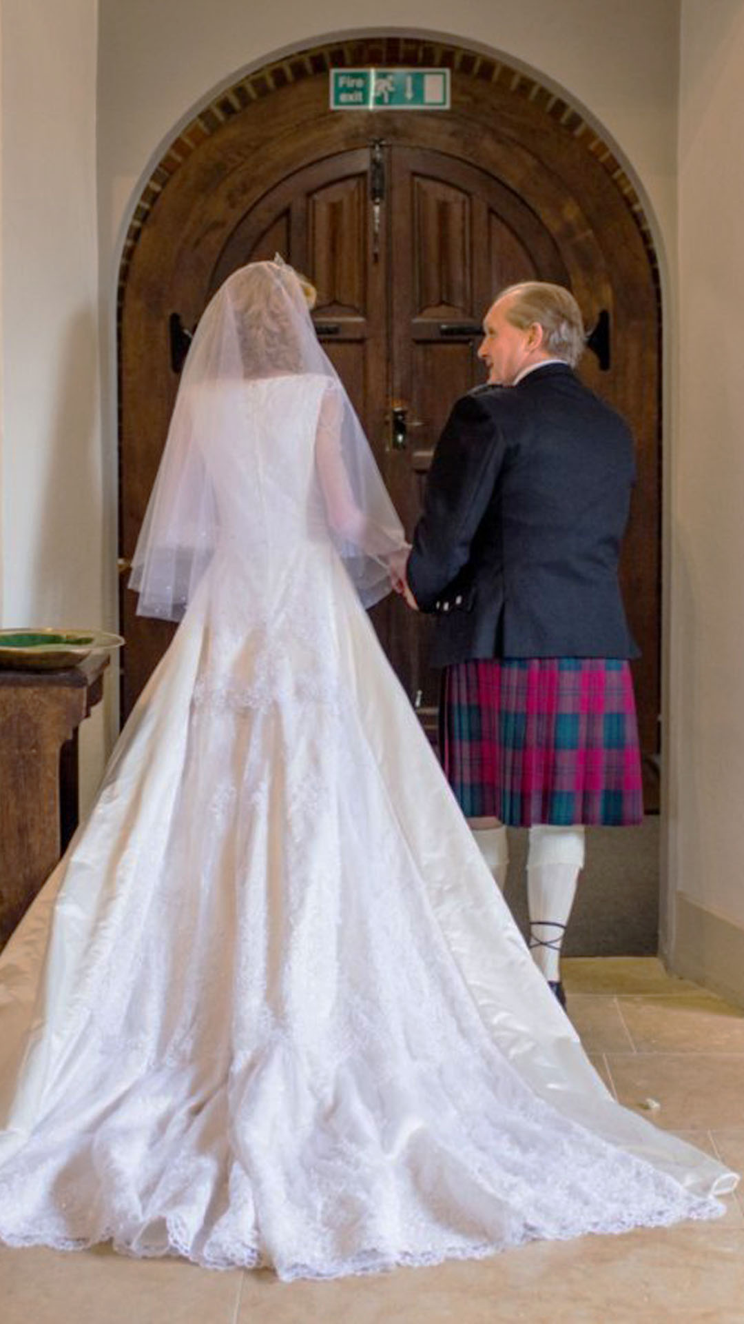 Bespoke lace wedding dress