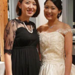 Mina's lace wedding dress